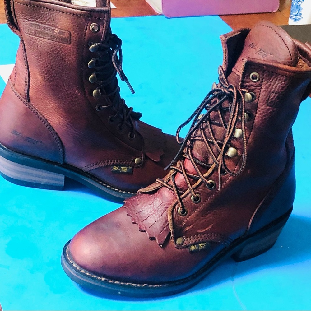 Ad-Tex Packer Brown/Chestnut Leather Boots